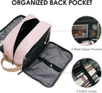 WANDF Travel Toiletry Bag for Men Large Toiletries Shaving Bag Water Resistant Hanging Dopp Kit Travel Accessories Bag for Women Men (Pink)