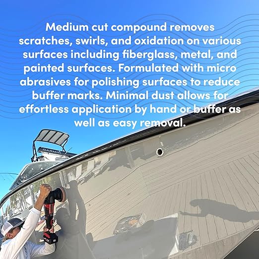 Bioesque Marine Medium Cut Polishing Compound, 16 Fluid Ounce (Pack of 1)
