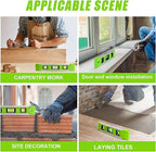 9 Inch Torpedo Level, Magnetic Bubble Level with 45°/90°/180° Bubble Vials, Shock Resistant Leveler Tool for Measuring (2)