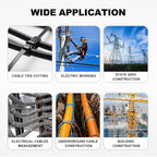 Zip Tie Tool, Tensioning and Cutting Tool for Fastening and Cutting Plastic or Nylon Cable Tie, Cable Tie Gun for Cable Management, Zip Tie Tightener with Ergonomic and Portable Design