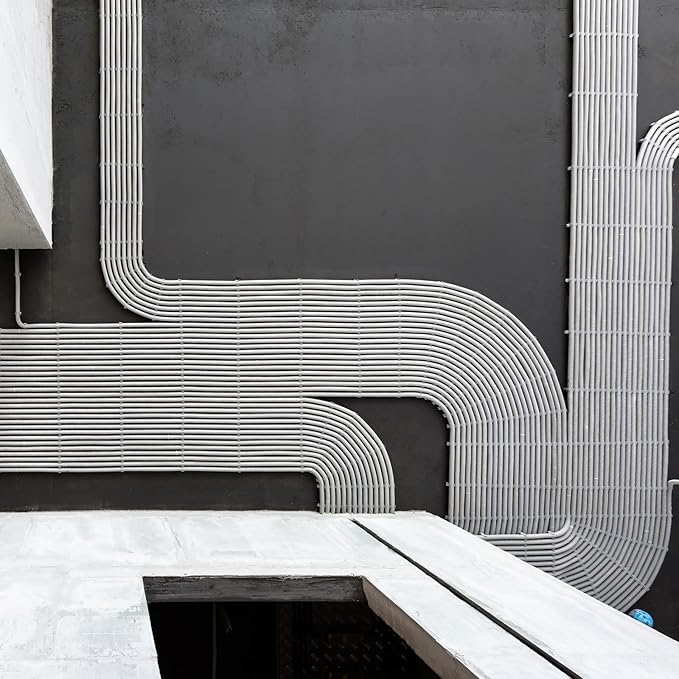 HARFINGTON PVC Spring Tube Bender 22.2mm OD 1000mm Long C Type Conduit Pipe Bender Bending Spring for Pipe Bending Devices in Home Hydropower, Black