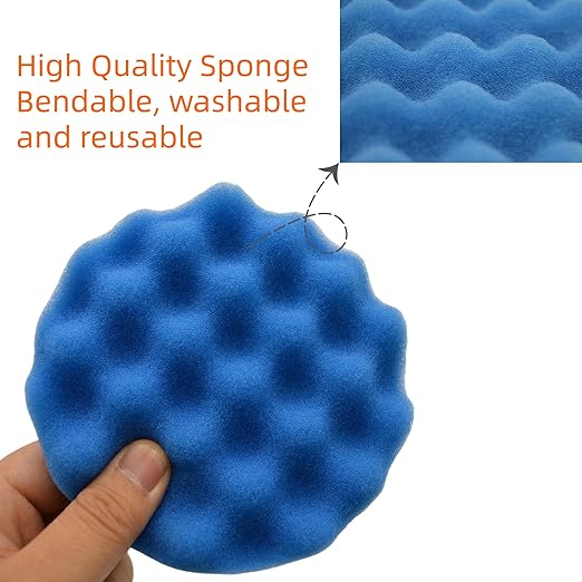 12Pcs 3inch Foam Buffing Polishing Pads Kit, with Coral Fleece Pad, Backing Plate, M10 Drill Adapter, Car Buffing Kit for Car Polishing, Waxing, Sealing Glaze (12Pcs-3inch)