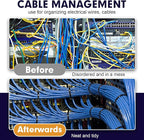 Zip Ties, RAZCC 1200pcs Black Cable Zip Ties 16 Inch, Heavy Duty Plastic Wire Ties with 50lb Tensile Strength, Self-Locking Black Nylon Tie Wraps for Indoor and Outdoor