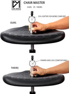 Chair Master (Low Table Chair, Standard Casters - Easy to Clean! Ergonomic Polyurethane Chair. Seat Height Range 15.5"-20.5".