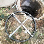 Heavy Duty Sewer Drain Snake for Outdoor,Flat,Manual,Length 30m/98.4ft,Width 2.5cm/1inch,Thickness 2.5mm/0.1inch,Manganese Steel Plumbing Snake Tool