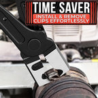 CV Boot Clamp Pliers – Car Hose Clamp Pliers Automotive – 6.97" Forged Steel Tool with Non-Slip Grip and Spring Gate Design for Clic R, Fuel Line, EVAP & Coolant System Clamps, Heavy-Duty Build