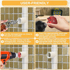 PVC Pipe Reamer, PVC Fitting Saver, 9Pcs Pipe Reamer for SCH40, Includes 1/2 inch, 3/4 inch, 1 inch, 1-1/4inch, 1-1/2inch, 2inch, 2-1/2inch, 3inch, 4inch Head Aluminum with 2 Blades