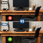 Sasylvia 1/4, 3/8, 1/2, 3/4'' X 10 ft Split Wire Loom Cord Protector Tubing Split Conduit Protector Tubing Convoluted Tube Flexible Electrical Wire Cover Protective Sleeves(Black)