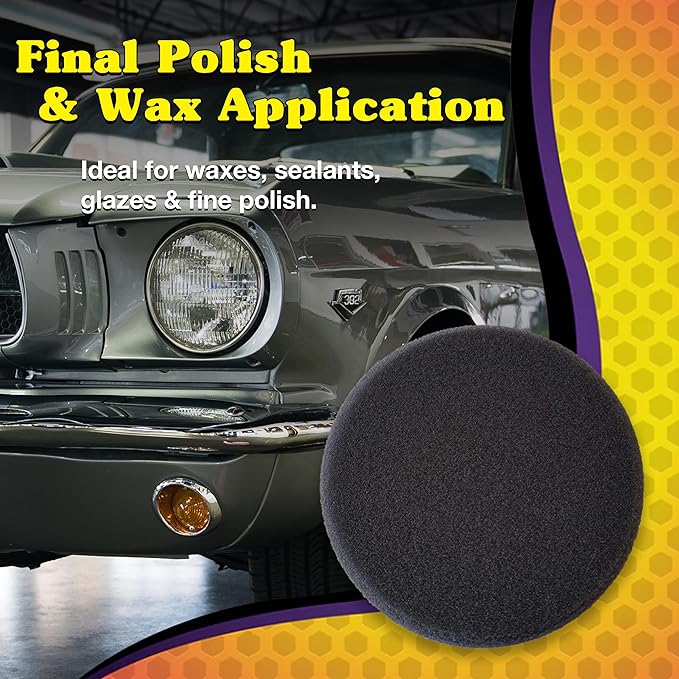 Wizards Buffing Pads (12 DA Gray Wax/Finishing Pad)