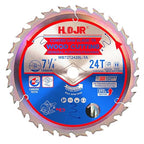 Circular Saw Blades Woodworking TA Series,7-1/4" 24-Tooth 5/8" Arbor Framing/General Purpose Saw Blade,Special Anti-Thermal Adhesion Coating on Cutting Edges -TA, 7-1/4" 24T TA