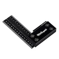 Precision Square Ruler for Measuring and Marking - Aluminum Steel Framing Tool for Professional Carpentry Use (4 Inch)