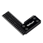 Precision Square Ruler for Measuring and Marking - Aluminum Steel Framing Tool for Professional Carpentry Use (4 Inch)