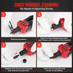 Rivet Nut Tool Kit with a Step Drill Bit, 120 Nutsert, Heavy Duty Rivnut Tool with 8 SAE & Metric Mandrels M5 M6 M8 M10 10-24 1/4-20 5/16-18 3/8-16 in Organized Carrying Case (NT700)