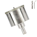 1-31/32inch | 50mm Diamond Hole Saw with Center Drill bit and Diamond-Coated Center Drill bit for Ceramic Glass Marble Fiberglass Granite and Porcelain Tiles by CENYB