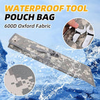16 Pocket Wrench Roll Organizer, Rolled Tool Pouch Bag with Water Proof Oxford Cloth, Light Camouflage