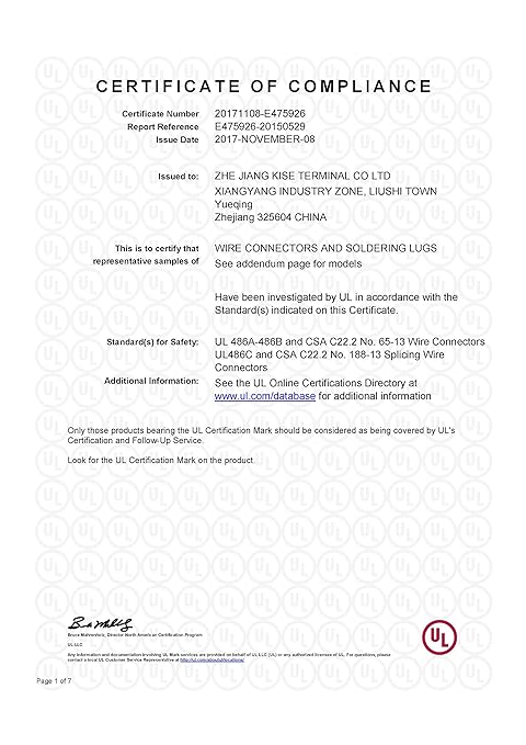 00 Gauge Tinned Copper Lugs 10 PCS 2/0 AWG - 5/16'' Cable Lugs UL Listed Terminals 2/0 Gauge Wire Lugs Battery Cable Ends 10PCS Heavy Duty Closed End Crimp Copper Lugs with 10PCS 3:1 Heat Shrink Tube