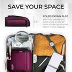 Large Hanging Toiletry Organizer - Travel Toiletry Bag for Men and Women - Waterproof Hygiene Bag with Metal XXL Swivel Hook, Sturdy Zippers and 19 Compartments for Toiletries, Makeup (Purple)