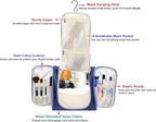 Hanging Toiletry Bag Extra Large Capacity | Premium Travel Organizer Bags For Men And Women | Durable Waterproof Nylon Bathroom, Shower, Makeup Bag For Toiletries, Cosmetics, Brushes