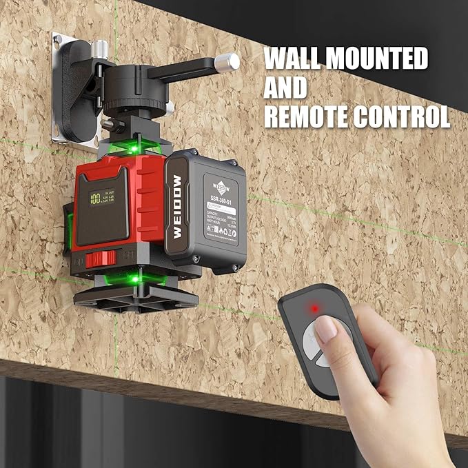 360° Laser Level with Tripod, 4D 16 Lines Green Laser Level, Self-Leveling Tool for Construction and Renovation, Complete Kit with Accessories