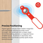 (2-Pack) Calvana Magnetic Stud Finder - 27 lbs of Pull Power Stud Ball, Detects Nails, Screws, and Metal, Through 5/8" Drywall, Wood or 3/4" Plywood Paneling, No Batteries Required, 52300