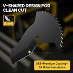 TOLESA PVC Pipe Cutter Up to 2-1/2”, 3-Gear Adjustable Ratchet Pipe Cutter Tool Heavy-Duty for PVC, PPR, PE, PEX, ABS, Plastic Hoses