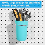 FRIMOONY Pegboard Hooks, with Bins, Peg Locks, for Organizing Various Tools, 204 PCS, 80 of Which are Locks