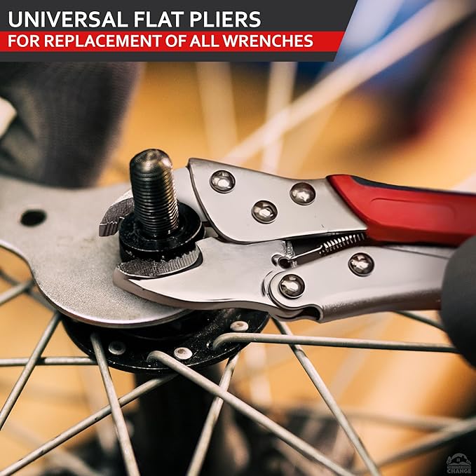 Locking Pliers Wire Cutters Heavy Duty - 8 Inch Clamp Plier Welding Plumping Tool - Stainless Steel Vice Grips Pliers with Curved Jaw & Anti-Slip Handle for Plumbing, Welding, Automotive, Woodworking