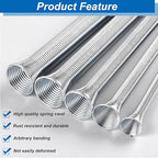 Tnisesm Spring Tube Bender Set 1/4'', 3/8'', 1/2'', 5/8'' and 3/4'' for Copper, Aluminum and Thin Wall Steel Tubing 13.7'' / 350mm Length