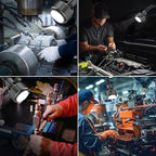 Magnetic Work Light,Three-ColorTemperature,1320 Lumen 120v FlexibleGooseneck Work Light with AdjustableFocusand Magnetic Base for Lathe CNC MillingDrill Press SewingMachine Industrial Light