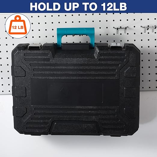 Shimeyao 50 Pack Pegboard Hook Stainless Steel Peg Board Tool Utility Hooks Double Arm Pegboard Display Hook Hanging for 1/8 Pegboard Accessories Garage Storage Organizer, 0.13'' Thick(4.72'')