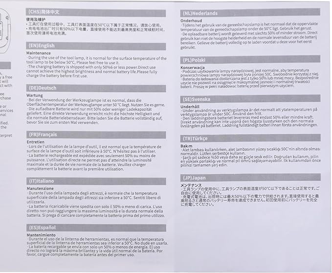 klarus WL3 Camping Light Magnetic Work Light, 1500 High Lumens, 13500mAh High Capacity, 6 Light Modes, Rechargeable Portable LED Lights for Work, DIY, Emergency Power Outage, Car Repair & Camping
