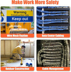 12 Inch Zip Ties (Bulk 1000 Pack Black & 100 Pack White),50LBS Tensile Strength Heavy Duty Cable Wire Ties With Self-Locking Adjustable Durable Nylon Tie Wraps for Indoor Outdoor (10 Pack Mount)