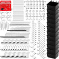 300-Piece Pegboard Hook Set, Pegboard Organizer Accessories for Hanging, Durable Metal Hooks for Tool Organization, Garage, Workshop, and Craft Storage