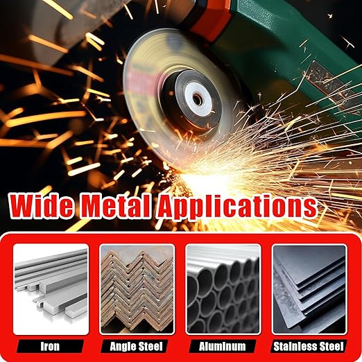 4-1/2 inch Grinding Wheels for General Purpose Metal & Stainless Steel, Aluminum Oxide Grinding Disc for Angle Grinder 4.5'' x 1/4'' x 7/8'' (10 Pack)