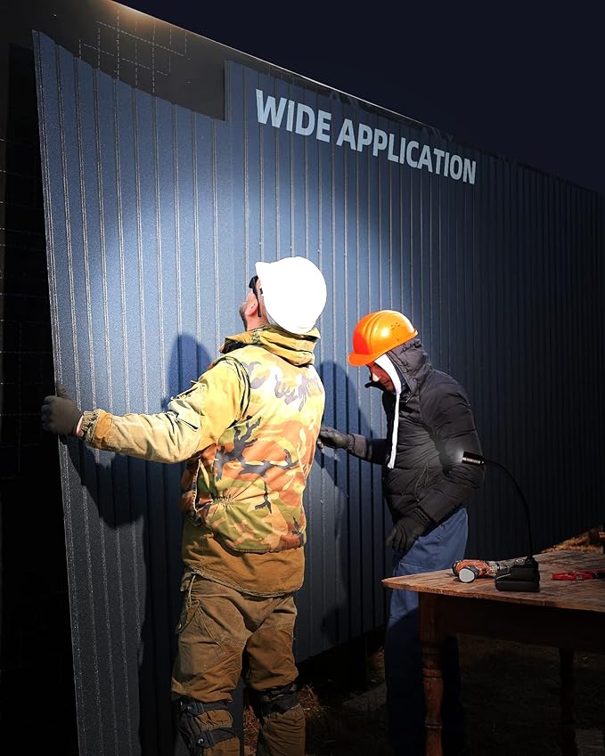 LED Work Light, 5000mAh Magnetic Gooseneck Light Rechargeable, 2000 Lumen 360°Flexible Mechanic Lamp with Hook, Job Site Lights for Men, Work Bench, Auto-Repairing, Emergency, Power Outage