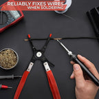 Car Wire Soldering Pliers 9.5 Inch – Carbon Steel Welding Pliers with Non-Slip Grip – Comfortable Design for DIY Soldering, Electrical & Welding Tasks – Precision Tool for Secure Wire Handling
