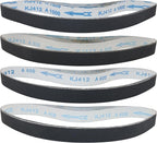 1 x 30 Inch Silicon Carbide Sanding Belts, 24Pcs 1x30 Inch Belt Sander Belts, 6 Each of 400, 600, 800, 1000 Grits Knife Sharpening Belt for Metal, Glass, Steel, Aolly, Rubber, Plastic, Wood