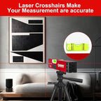 20Inch Foldable Magnetic Level-with 30Ft Laser Leveling Line and 90°/180°Bubbles,Multi-function Leveler Tool for Woodworking,Picture Hanging,Home Renovation and Construction