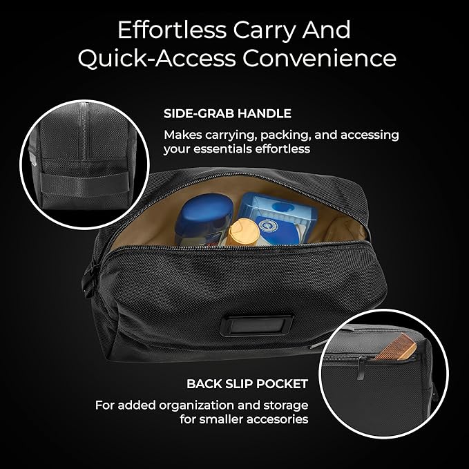 Briggs & Riley Toiletry Kit - Travel Bags for Women & Men, Organizer for Vacation, Dopp Kit for Bathroom Accessories, Makeup, & Skincare