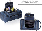 VC VINTAGE COUTURE Leather Toiletry Bag for Men Extra Large Leather Men's Toiletry Bag for Traveling Real Leather Dopp Kit for Men Leather Shaving Bag for Travel