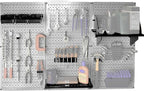 Wall Control Metal Pegboard and Accessory Kit