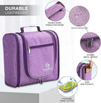 Hanging Toiletry Bag Extra Large Capacity | Premium Travel Organizer Bags For Men And Women | Durable Waterproof Nylon Bathroom, Shower, Makeup Bag For Toiletries, Cosmetics, Brushes
