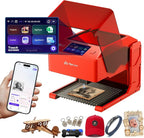 AlgoLaser 3W Laser Engraver Machine: Portable & Smart with 3.5" Touch Screen, Hand Drawing/Wireless/SD Card/Offline Engraving, AlgoOS 2.0 Self Developed System for Wood, Acrylic, Leather