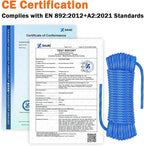 AOLEBA 8.5mm Static Climbing Rope, Outdoor Rock Climbing Ropes, Heavy Duty Rappelling Rope for Fire Rescue, Escape, 10M(32Ft) 20M(64Ft) 30M(96Ft) Ice Climbing Equipment & Parachute Accessories