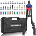 WORKPRO 16" Rivet Nut Tool, Nutsert Rivnut Tool Kit with 11 Metric and SAE Mandrels, 185pcs Rivnuts Assortment Kit with Carrying Case, Ideal for Sheet Metal & Automotive Work