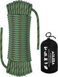 AOLEBA 8.5mm Static Climbing Rope, Outdoor Rock Climbing Ropes, Heavy Duty Rappelling Rope for Fire Rescue, Escape, 10M(32Ft) 20M(64Ft) 30M(96Ft) Ice Climbing Equipment & Parachute Accessories