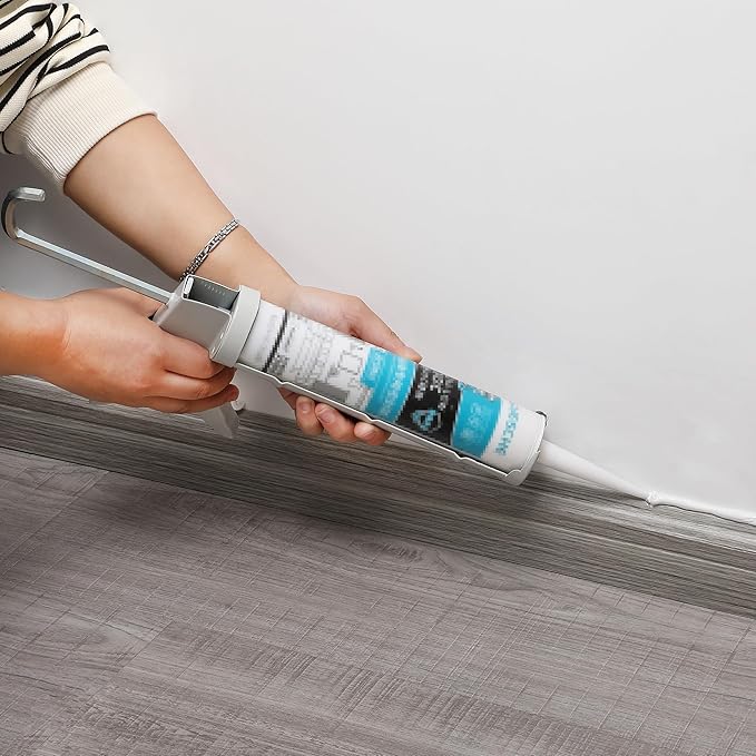 Bates- Caulking Gun, 10:1 Thrust Ratio, White, Caulking Tool Gun, Caulk Gun No Drip, Hand Caulking Guns, Silicone Gun, Caulking Gun Tool, No Drip Caulk Gun, Caulk Guns, Caulking Gun Dripless