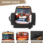 Tactical Toiletry Bag for Men, Hanging Hygiene Bag, Travel Dopp Kit Organizer for Shaving, Shower Essentials and Toiletries, Black (Empty Bag)