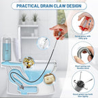 12 Pack Snake Drain Hair Removal Tools, 35.5" Drain Clog Remover, 30" & 50" Steel Shower Snake, 30" Nylon Sink Snake, 59" Sink Unclogger Tool, Sink Cleaner Tool for Toilet, Bathroom, Shower, Kitchen