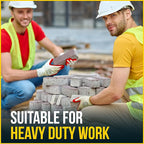 Red Palm Latex-Coated Work Gloves - Cotton/Polyester Shell - Korean Craftsmanship